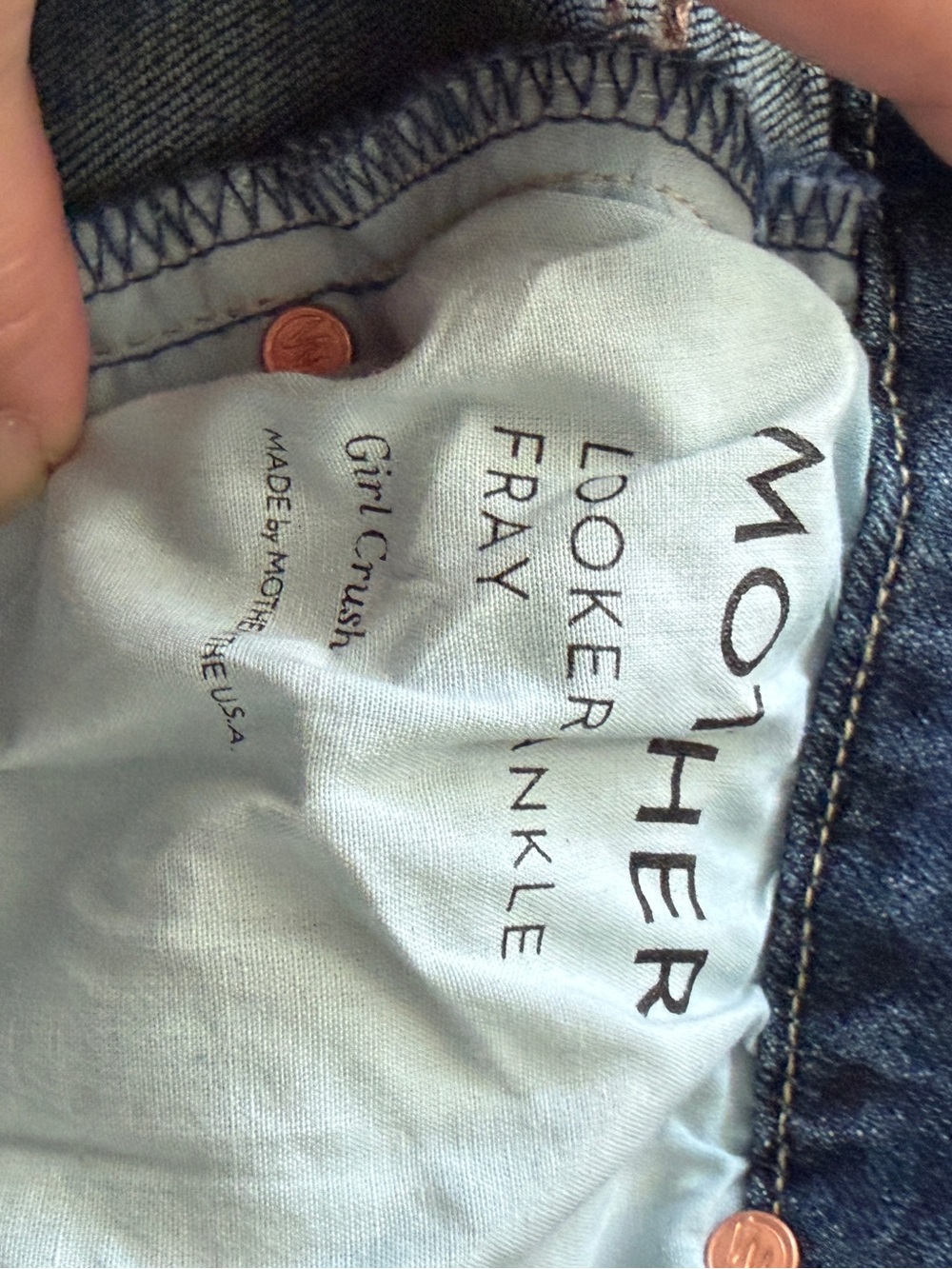 MOTHER Indigo Raw-Hem Skinny Jeans - Picture 4 of 7